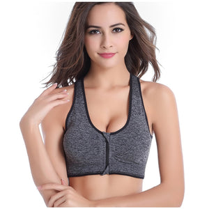 Women's Yoga Zipper Bra - TheFitnessFod
