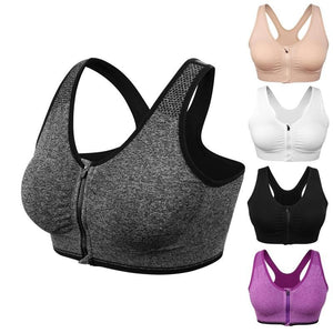 Women's Yoga Zipper Bra - TheFitnessFod