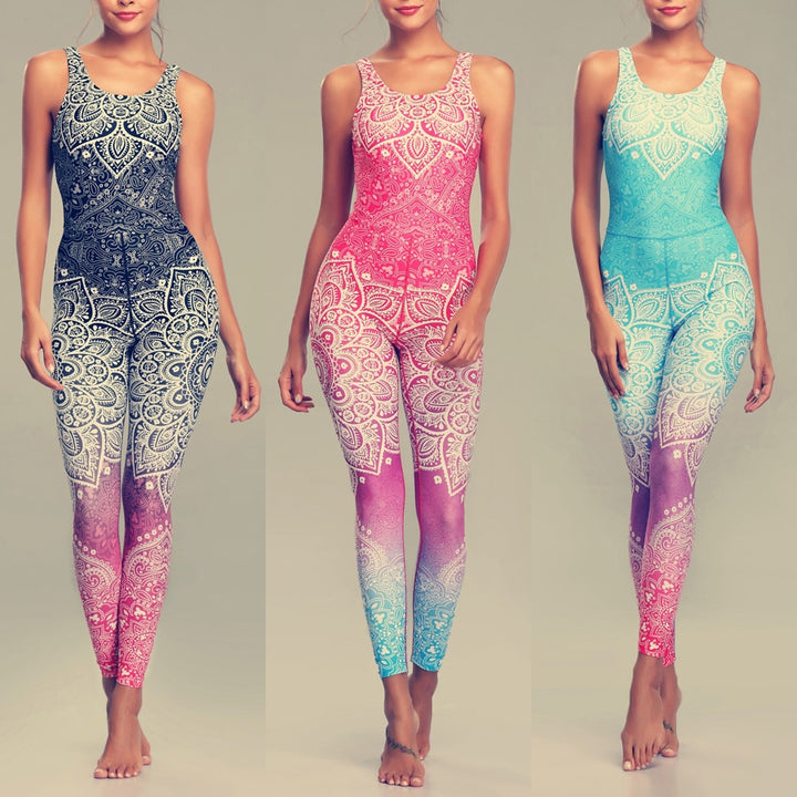 Mandala Yoga Women Sports Suit - TheFitnessFod
