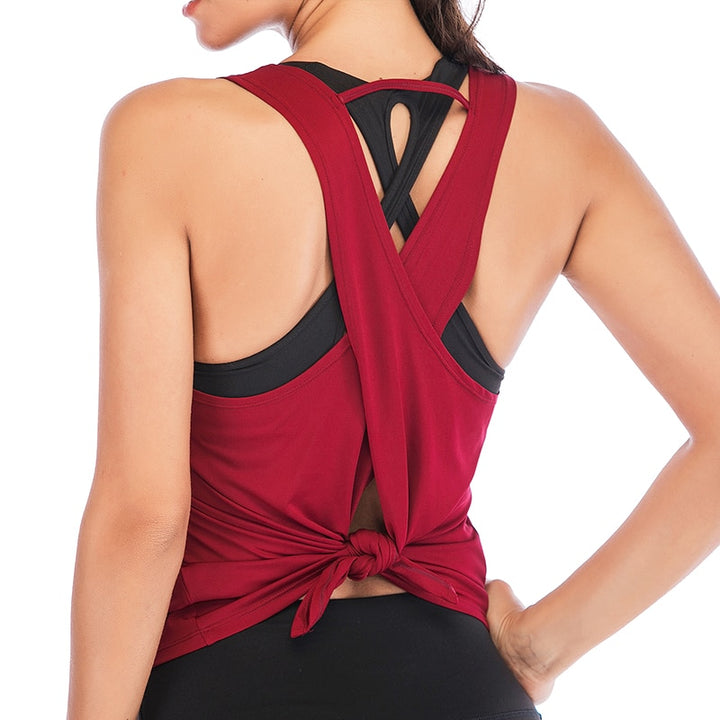 Yoga Vest Sport Tank Top - TheFitnessFod